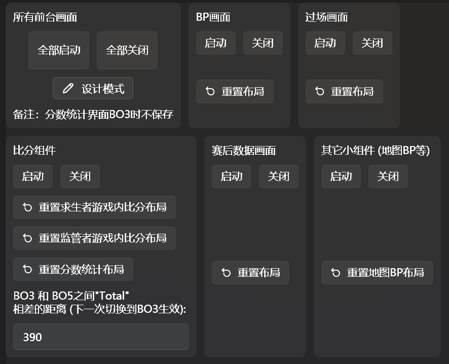 前台管理页面